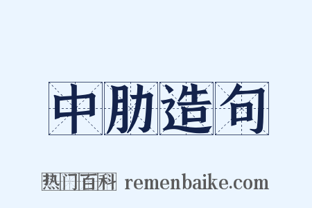 中肋造句是什么意思的图片